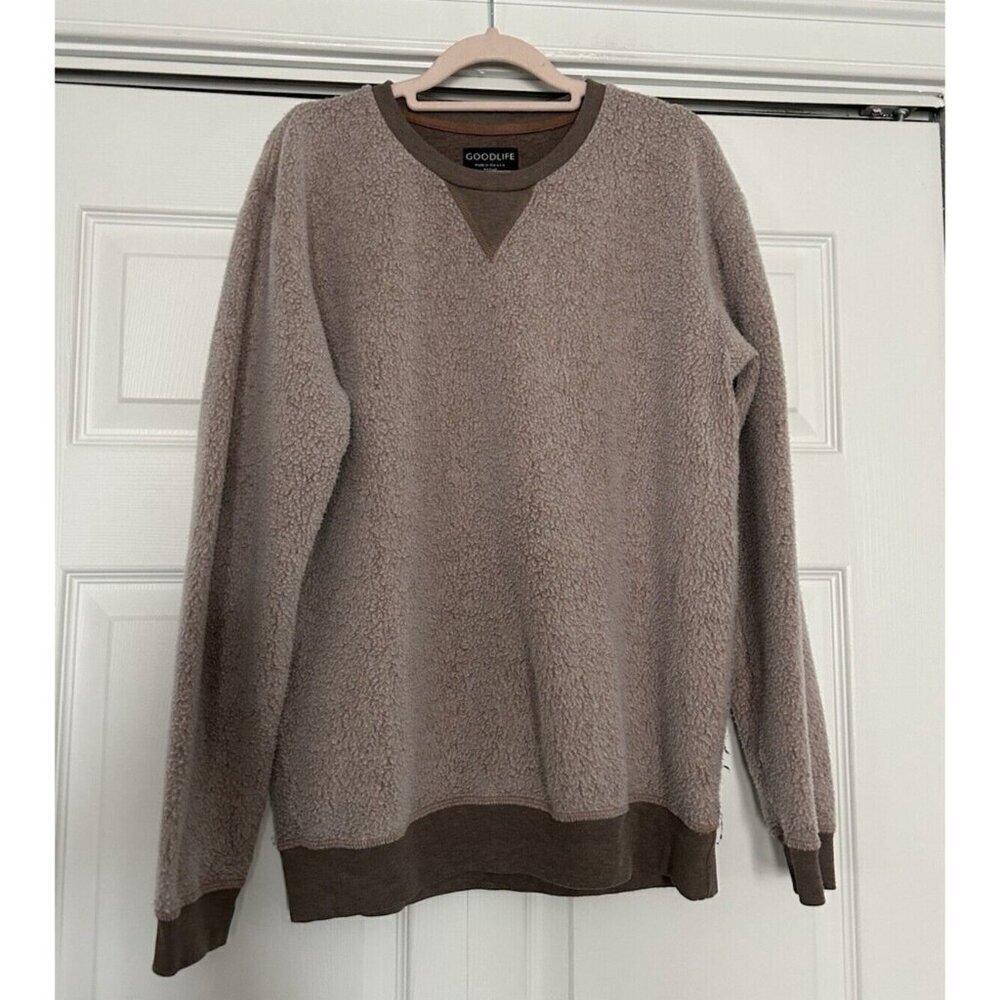 Goodlife Reverso Fleece Sweatshirt Macchiato Brown Size M
